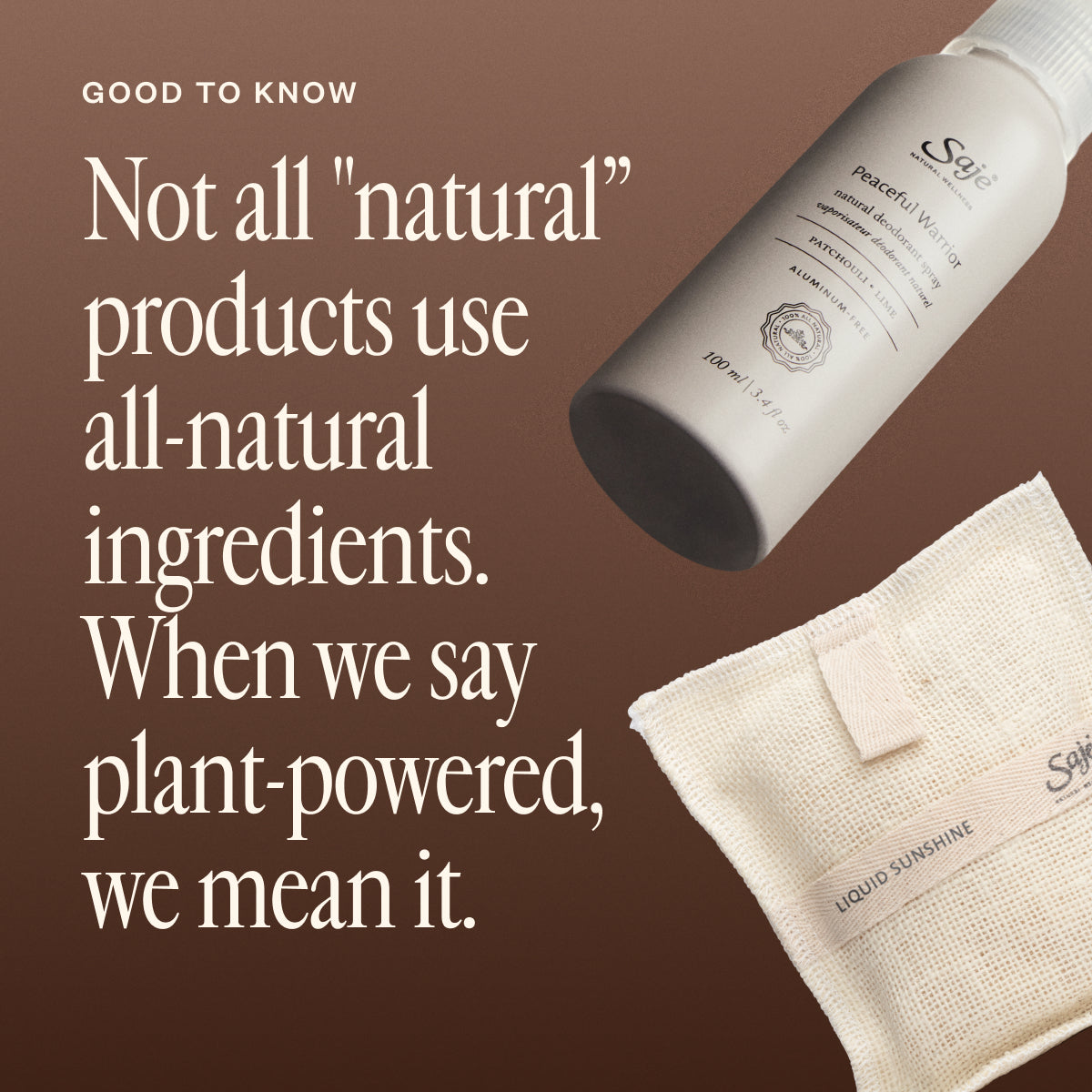 Peaceful Warrior Deodorant & Liquid Sunshine® Jute & Joy